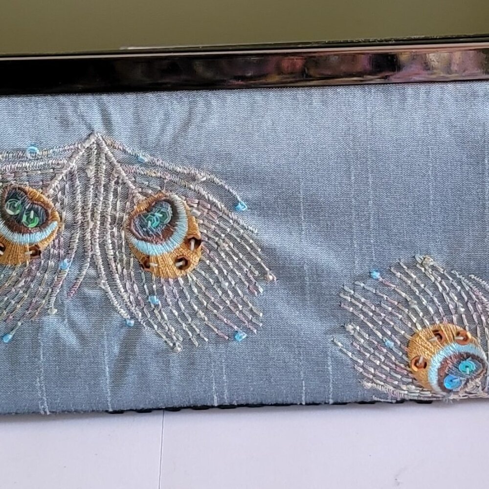 NWT Embroidered Peacock Clutch Wallet from Cracker Barrel